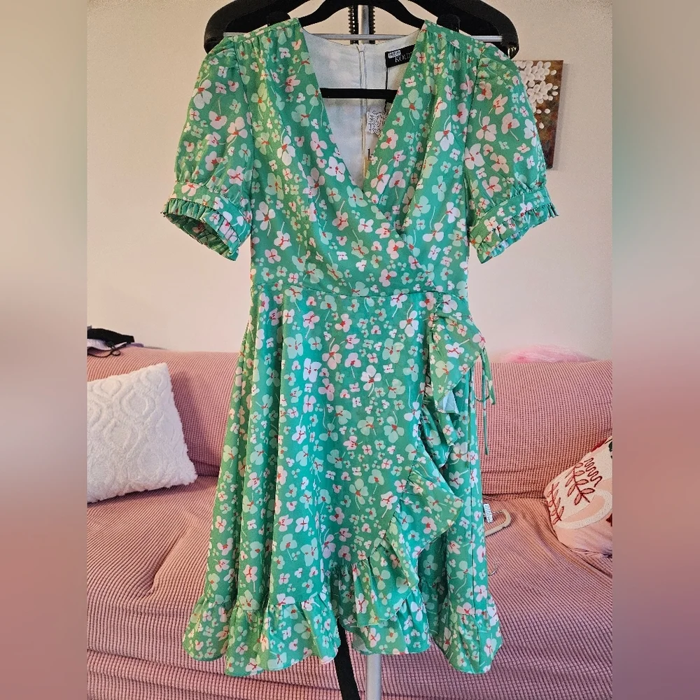 Free People Kourt Rhoda Floral Mini Dress - Picture 4 of 13